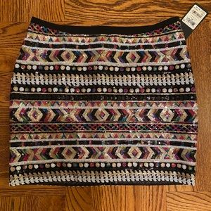 NWT Guess LA glitter skirt Size XS
